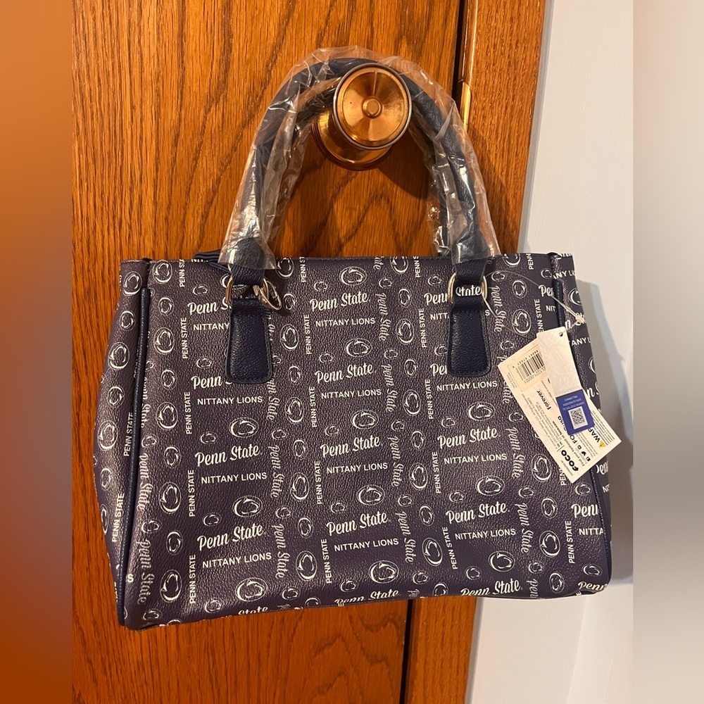Ladies Foco Brand Penn State Blue and White Handbag/Crossbody Purse - NWT!